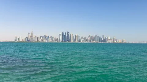 Doha skyline Stock Photos