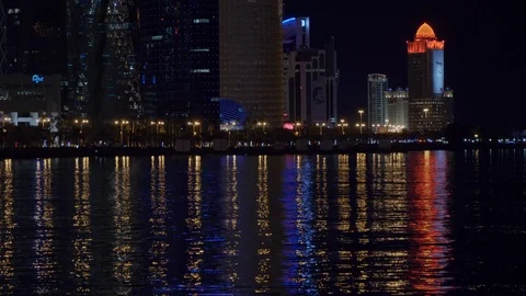Doha skyline, Qatar Stock Footage 120363418