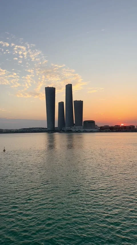 Doha Skyline at Sunset, Doha, Qatar - January 10 2026 Stock Footage 325899169