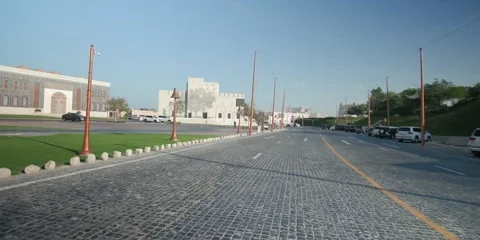 DOHA,QATAR - 5th of March, 2025: Katara Cultural Village in Doha, Qatar. Stock Footage 304675581