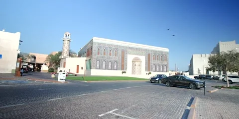 DOHA,QATAR - 5th of March, 2025: Katara Cultural Village in Doha, Qatar. Stock Footage 304675585