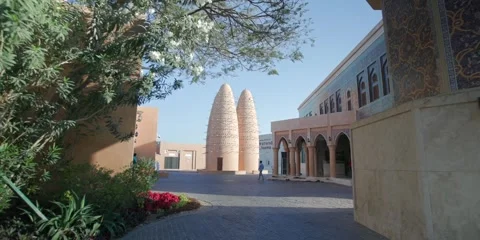 DOHA,QATAR - 5th of March, 2025: Katara Cultural Village in Doha, Qatar. Stock Footage 304675641
