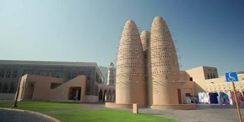 DOHA,QATAR - 5th of March, 2025: Katara Cultural Village in Doha, Qatar. Stock Footage 304676027