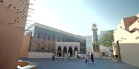 DOHA,QATAR - 5th of March, 2025: Katara Cultural Village in Doha, Qatar. Stock Footage 304676094