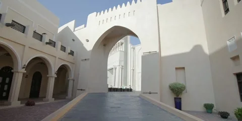DOHA,QATAR - 5th of March, 2025: Katara Cultural Village in Doha, Qatar. Stock Footage 304676545