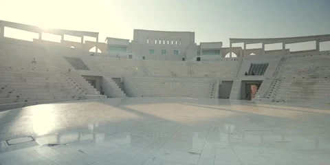 DOHA,QATAR - 5th of March, 2025: Katara Cultural Village in Doha, Qatar. Stock Footage 304676662