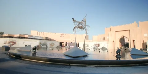 DOHA,QATAR - 5th of March, 2025: Katara Cultural Village in Doha, Qatar. Stock Footage 304677296