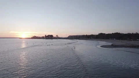 Doheny Beach Sunset. Stock Footage 235386598