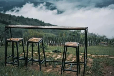 Doi Chang Mup viewpoint . Stock Photos