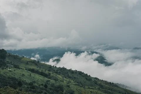 Doi Chang Mup viewpoint . Stock Photos