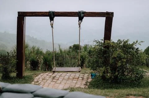 Doi Chang Mup viewpoint Stock Photos