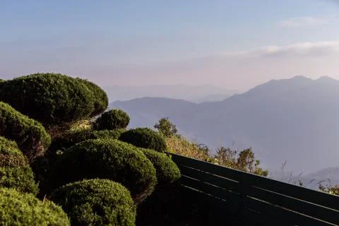 Doi inthanon temple garden Stock Photos