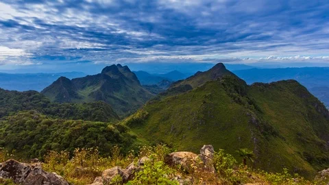 Doi Luang Chiang Dao Mountains Landmark Nature Travel Of Chiang Mai, Thailand Stock Footage 101435396