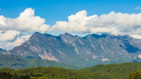 Doi Luang Chiang Dao Mountains Landmark Nature Travel Of Chiang Mai, Thailand Stock Footage 101847909