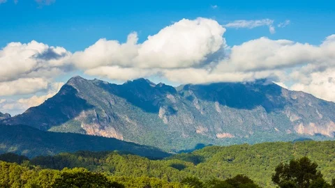 Doi Luang Chiang Dao Mountains Landmark Nature Travel Of Chiang Mai, Thailand Stock Footage 101848075