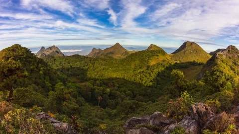 Doi Luang Chiang Dao Mountians Landmark Nature Of Chiang Mai, Thailand Stock Footage 101329957