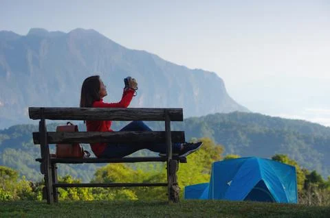 Doi mae taman. Foto stock