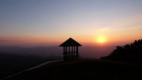 Doi Pui Co in Mae Hong Son Stock Footage 127856168