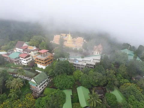 Doi suthep in the clouds Stock Photos