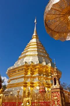 Doi suthep temple in chiang mai, thailand Stock Photos