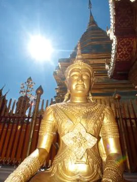 Doi suthep temple 스톡 사진