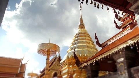 Doi Suthep Temple, time lapse Stock Footage 59769242