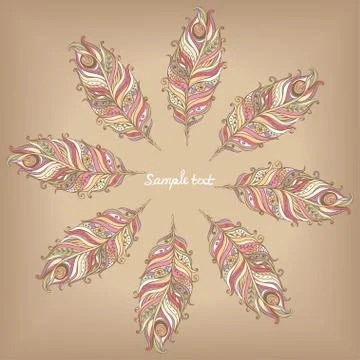 Doily round lace pattern Stock Illustration