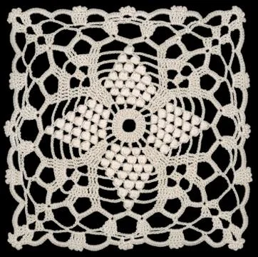 Doily square Stock Photos