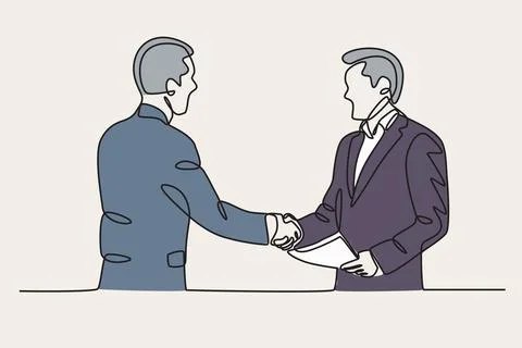 Doing business with foreigners Stock Illustration