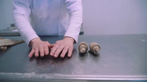 Doing croissants Stock Footage 73374617
