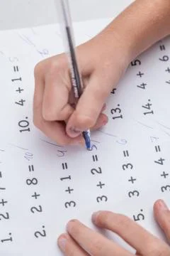 Doing a exam Фото