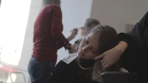 Doing hair Video stock 126478916