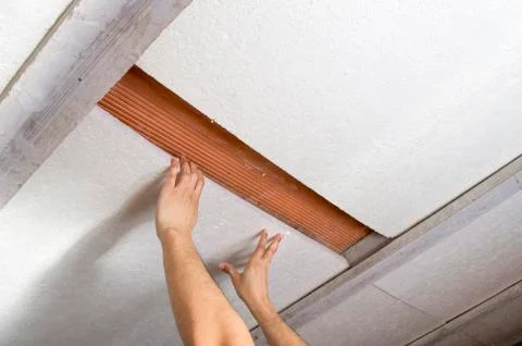 Doing the isolation in house Foto stock