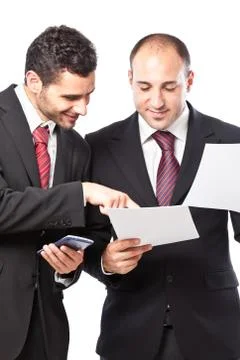 Doing the paperworks Stock Photos