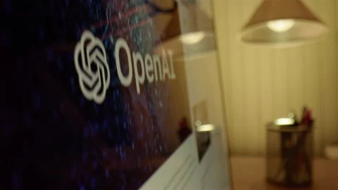 Doing research on web about OpenAI and what this research laboratory is about Stock Footage 300668048