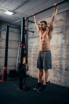 Doing some stretching Stock Photos