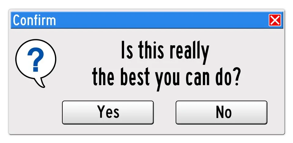 Doing your best Stock Illustration