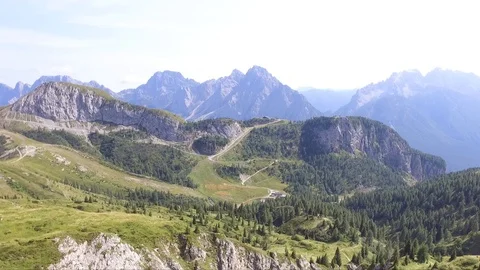 D'Olbe lake from above Stock Footage 111070435