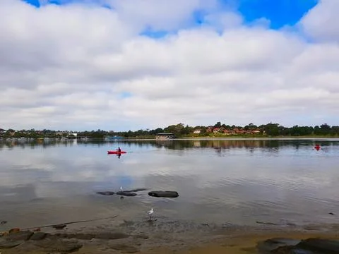 Dolbroyd Point - Kayaker Stock Photos