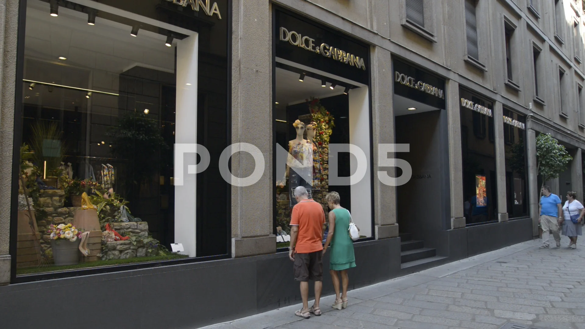 Dolce Gabbana store in Milan. Fashion we... | Stock Video | Pond5