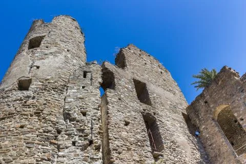 Dolceacqua's castle Stock Photos