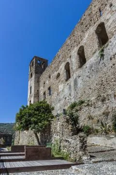 Dolceacqua's castle Stock Photos