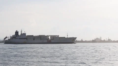 DOLE container cargo ship Stock Footage 55460495