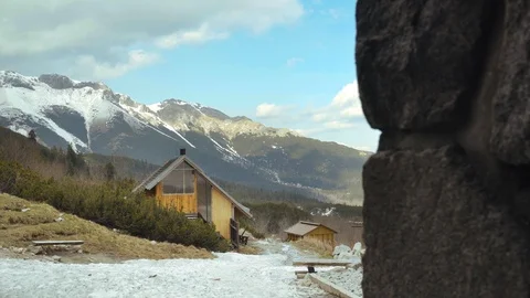 Dolina Zeleneho plesa. Mountain valley. Tatra mountains Stock Footage 109389601