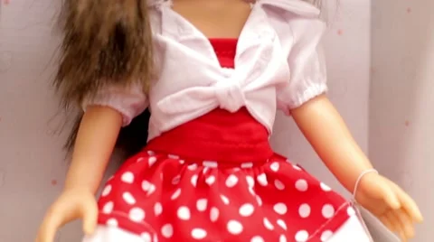 Doll on the counter in the store Stock Footage 60127066