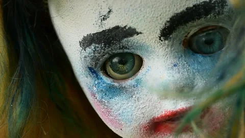 Doll face close up Stock Footage 135387655
