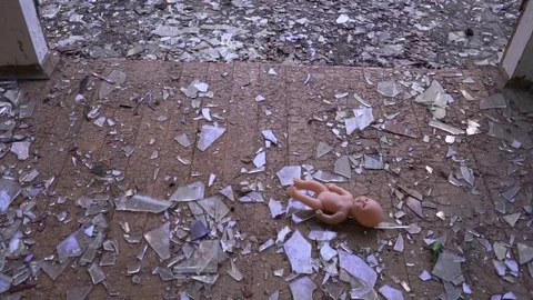 The doll falls to the floor Видео 78252560