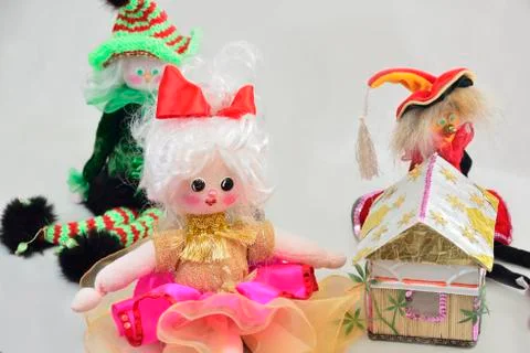 Doll with house Stock Photos
