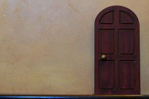 Doll Sized Pub Door Stock Photos