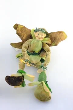 Doll on white background Stock Photos